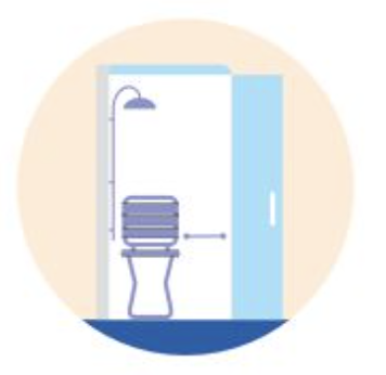 Salle de bain adaptée